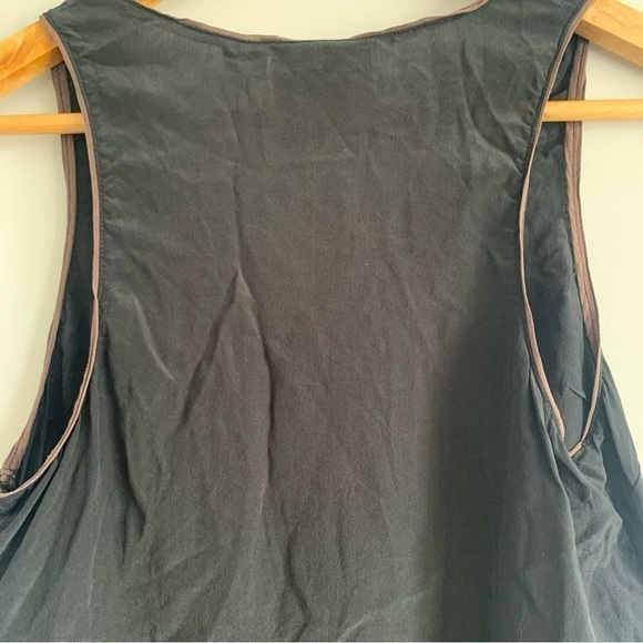 ANTHROPOLOGIE Maeve 100% Silk Tank Top Light Weight Neutral Tone Size 2 - Picture 8 of 10